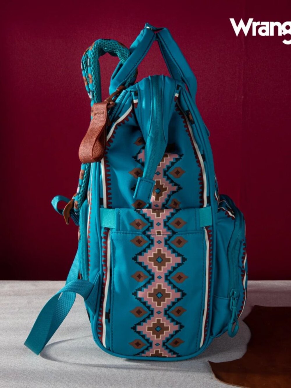 Wrangler Aztec Printed Callie Backpack - Turquoise - Picture 7 of 7